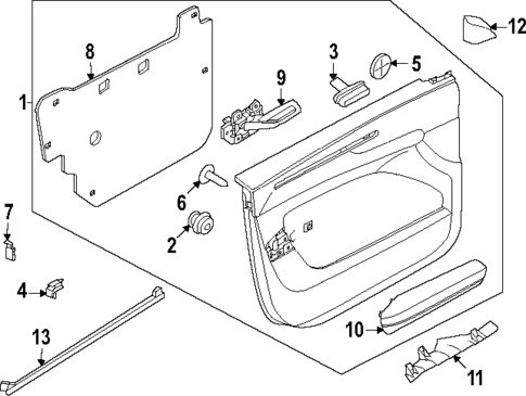 Interior Trim - Front Door for 2025 Volvo EX30 #0