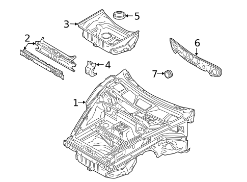 Inner Structure for 2006 Porsche Boxster #1