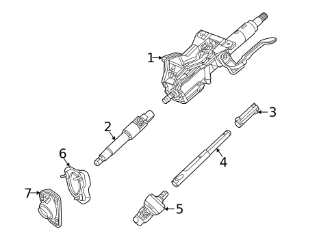 Steering Column Assembly for 2020 Cadillac CT4 #1