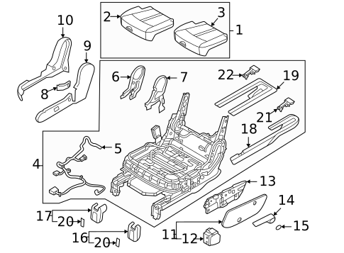 Second Row Seats for 2022 Kia Sorento #1