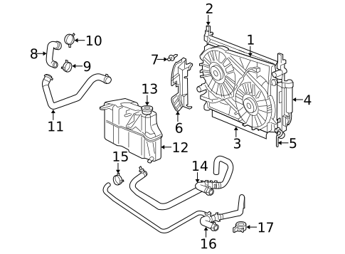 Radiator & Components for 2007 Dodge Magnum #0