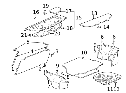 Interior Trim - Rear Body for 2002 Toyota Echo #1