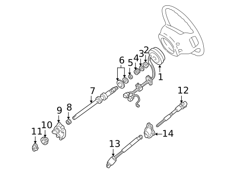 Shaft & Internal Components for 2001 Ford Explorer Sport #0