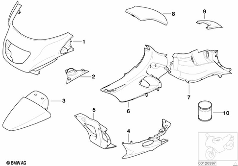 Painted Parts for 2000 BMW-Motorrad K 1200 LT #1