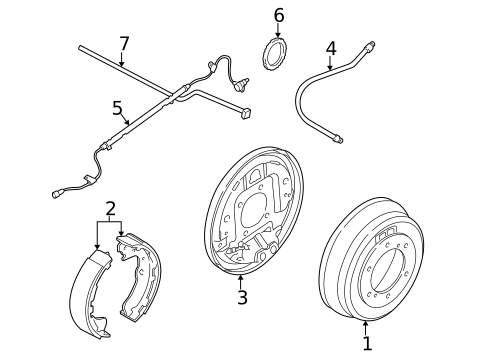 Brake Components for 2003 INFINITI QX4 #0