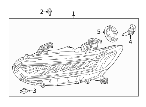Headlamp Components for 2021 Honda Accord #0