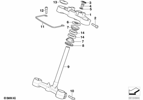 Telescopic Forks, Telelever for 2004 BMW-Motorrad F 650 CS #1