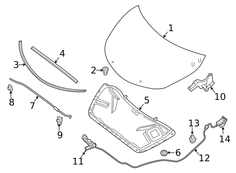 Hood & Components for 2017 Nissan Altima #0