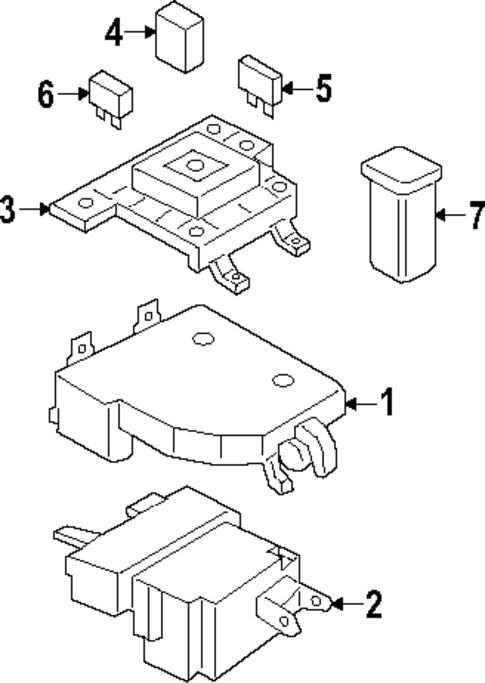 Fuse & Relay for 2024 Porsche Cayenne #0