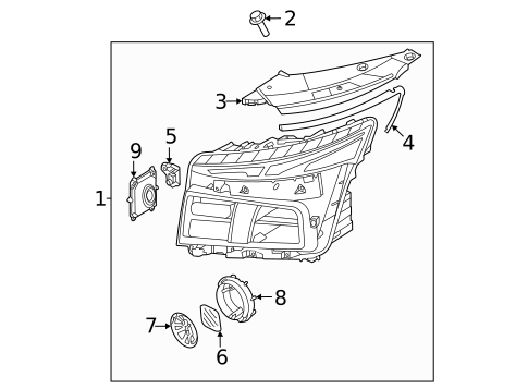 Headlamp Components for 2022 Hyundai Santa Fe #1