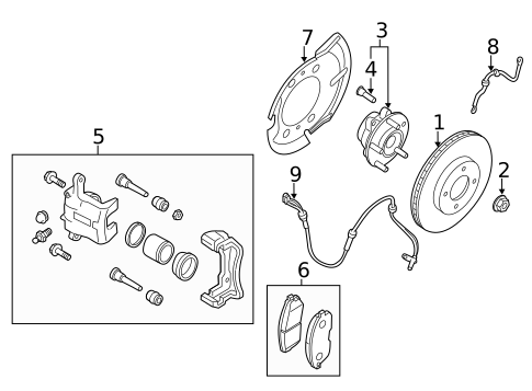 Front Brakes for 2016 Nissan Juke #0