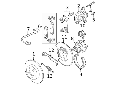 Rear Brakes for 2003 Oldsmobile Alero #0
