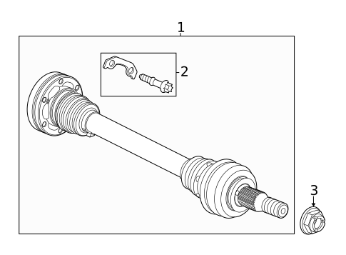 Axle Shaft for 2021 Chevrolet Corvette #0