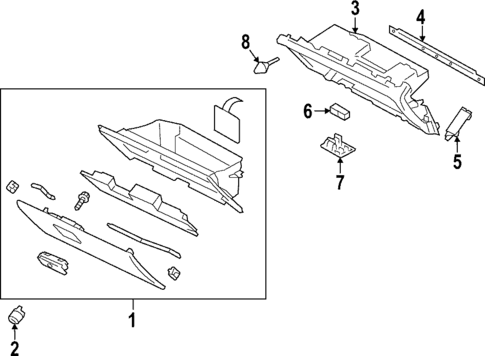 Glove Box for 2024 Subaru WRX #0