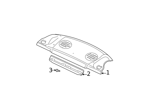 Interior Trim - Rear Body for 2003 Dodge Neon #1