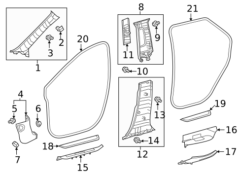 Interior Trim - Pillars for 2019 Lexus LC500 #4