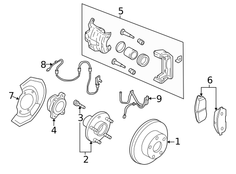 Brake Components for 2004 INFINITI G35 #0