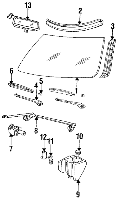 Wiper & Washer Components for 1994 Cadillac Fleetwood #0