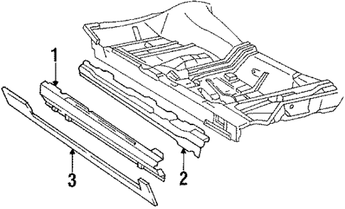 Rocker Panel for 1990 Cadillac Brougham #0