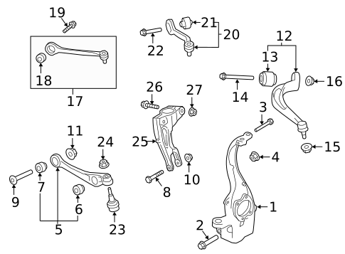 Suspension, Springs & Related Components for 2024 Audi A5 Quattro #1