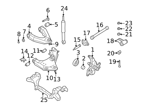 Axle Housing for 2000 Nissan Frontier #1