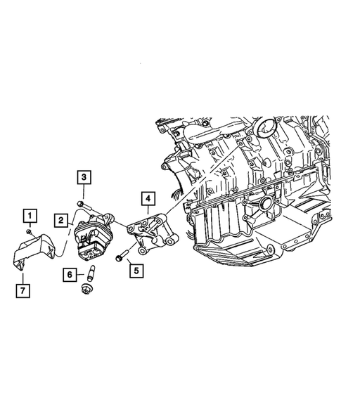Engine Mounting for 2011 Dodge Charger #3