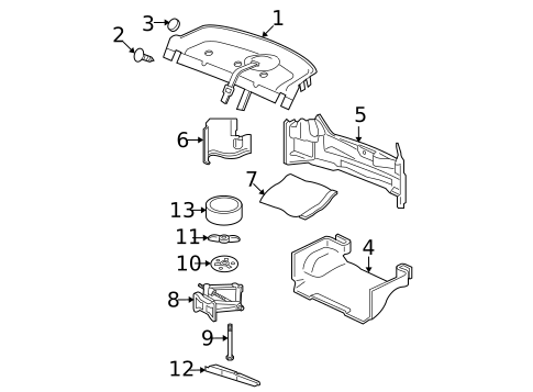Interior Trim - Rear Body for 2003 Chrysler Sebring #1