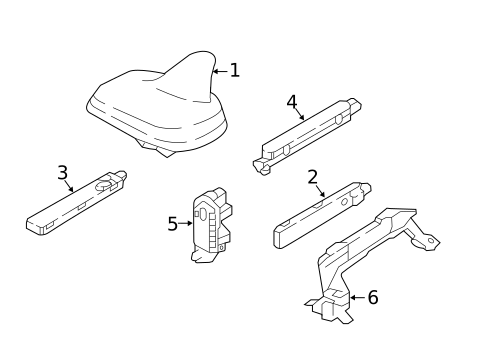 Antenna & Radio for 2019 Audi A4 Quattro #1