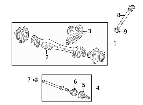 Front Axle & Carrier for 2002 Land Rover Discovery #0