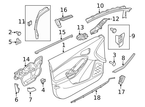 Rear Door for 2013 Ford Focus #2