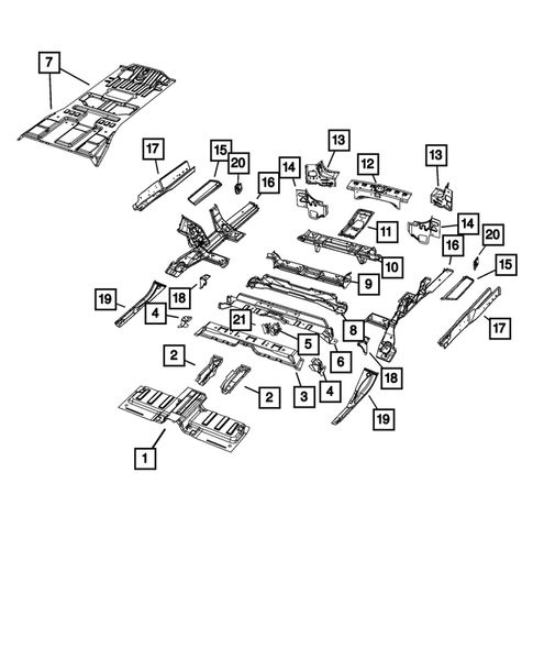 Floor Pans for 2023 Jeep Grand Cherokee L #0