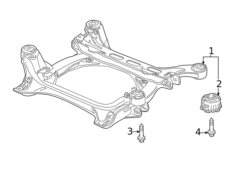 Suspension Mounting for 2012 Volkswagen Touareg #1