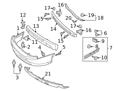 Bumper & Components - Rear for 2005 Pontiac GTO #0