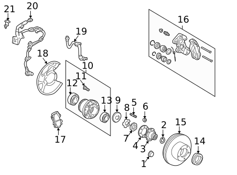 Front Brakes for 2006 Lexus LX470 #0