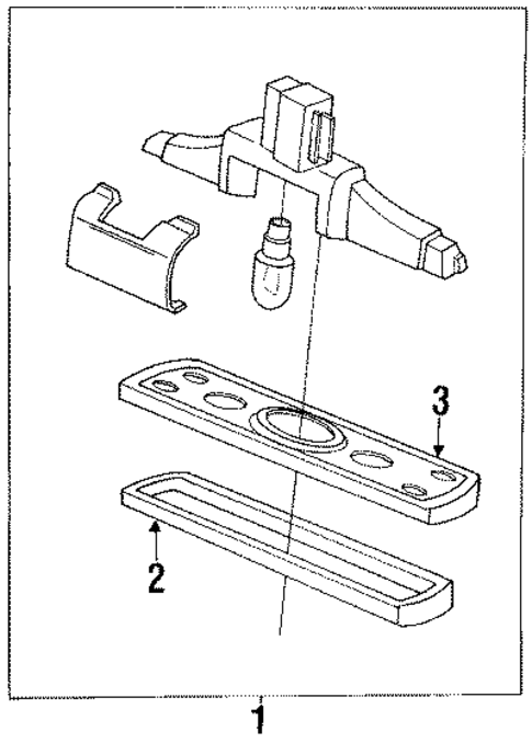 License Lamps for 1990 Honda Accord #0