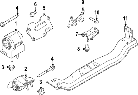 Engine & Trans Mounting for 2025 Ford F-250 Super Duty #0