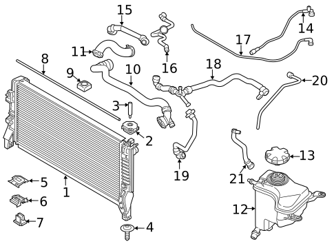 Radiator & Components for 2019 BMW X1 #0
