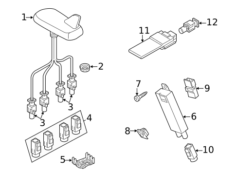 Antenna & Radio for 2009 Audi A6 Quattro #0