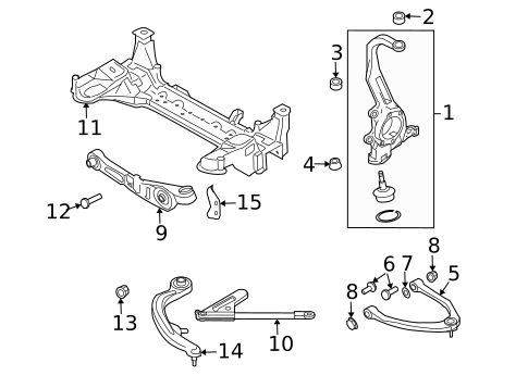 Suspension Components for 2013 INFINITI FX37 #9