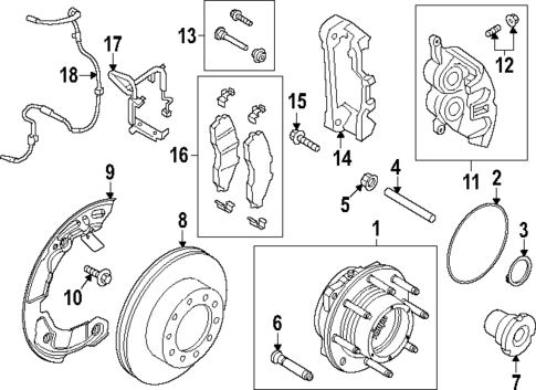 Brake Components for 2024 Ford F-250 Super Duty #0