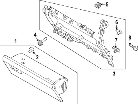 Glove Box for 2023 Ford Expedition #1