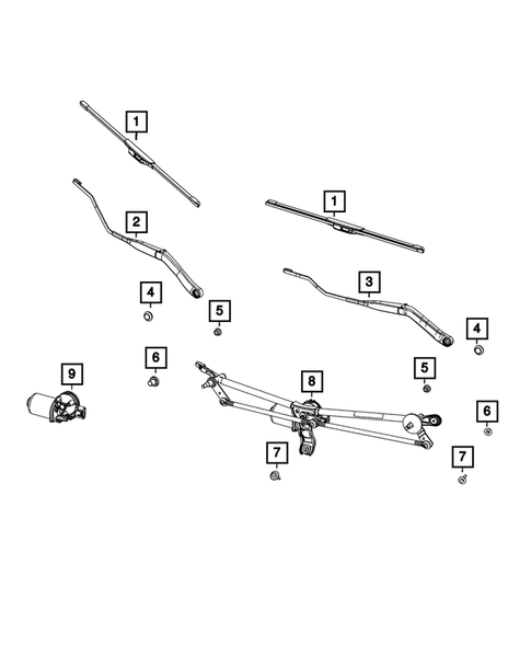 Wiper and Washer System for 2024 Ram 3500 #2