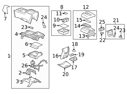 Front Seat Components for 2010 Chevrolet Tahoe #10