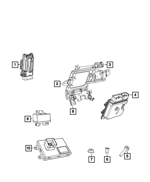 Keys, Modules and Engine Controllers for 2017 Jeep Renegade #3
