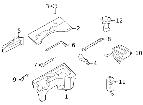 Jack & Components for 2012 Volkswagen CC #0