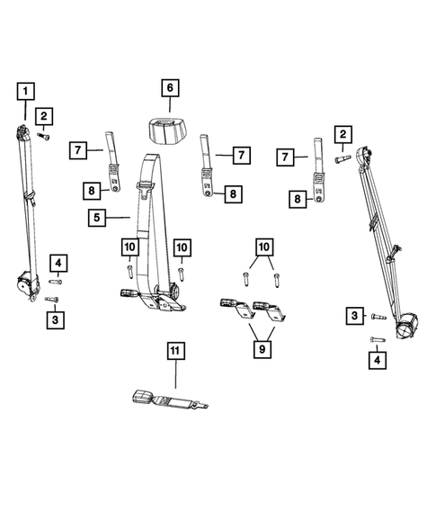 Seat Belts for 2021 Ram 3500 #5