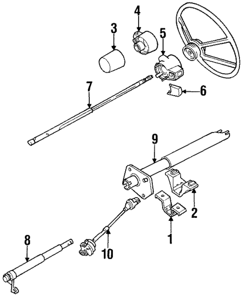 Shaft & Internal Components for 1994 GMC Yukon #1