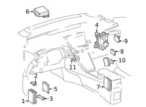 Fuse & Relay for 2020 Toyota Mirai #1