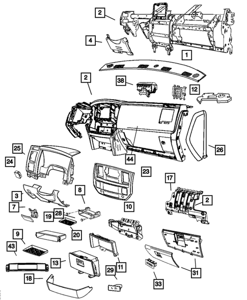 Instrument Panel for 2007 Dodge Ram 3500 #1