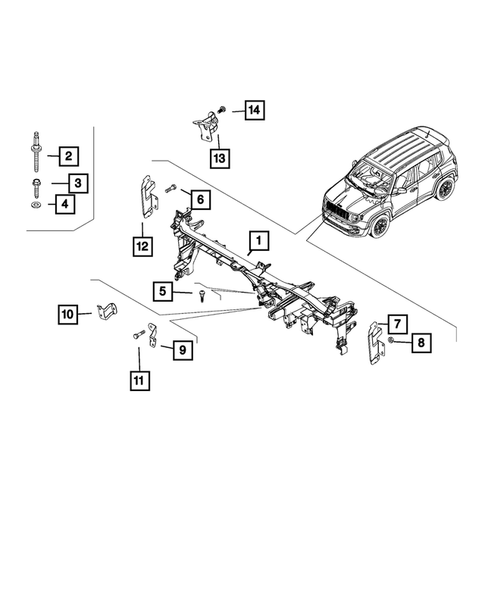 Instrument Panel for 2015 Jeep Renegade #3